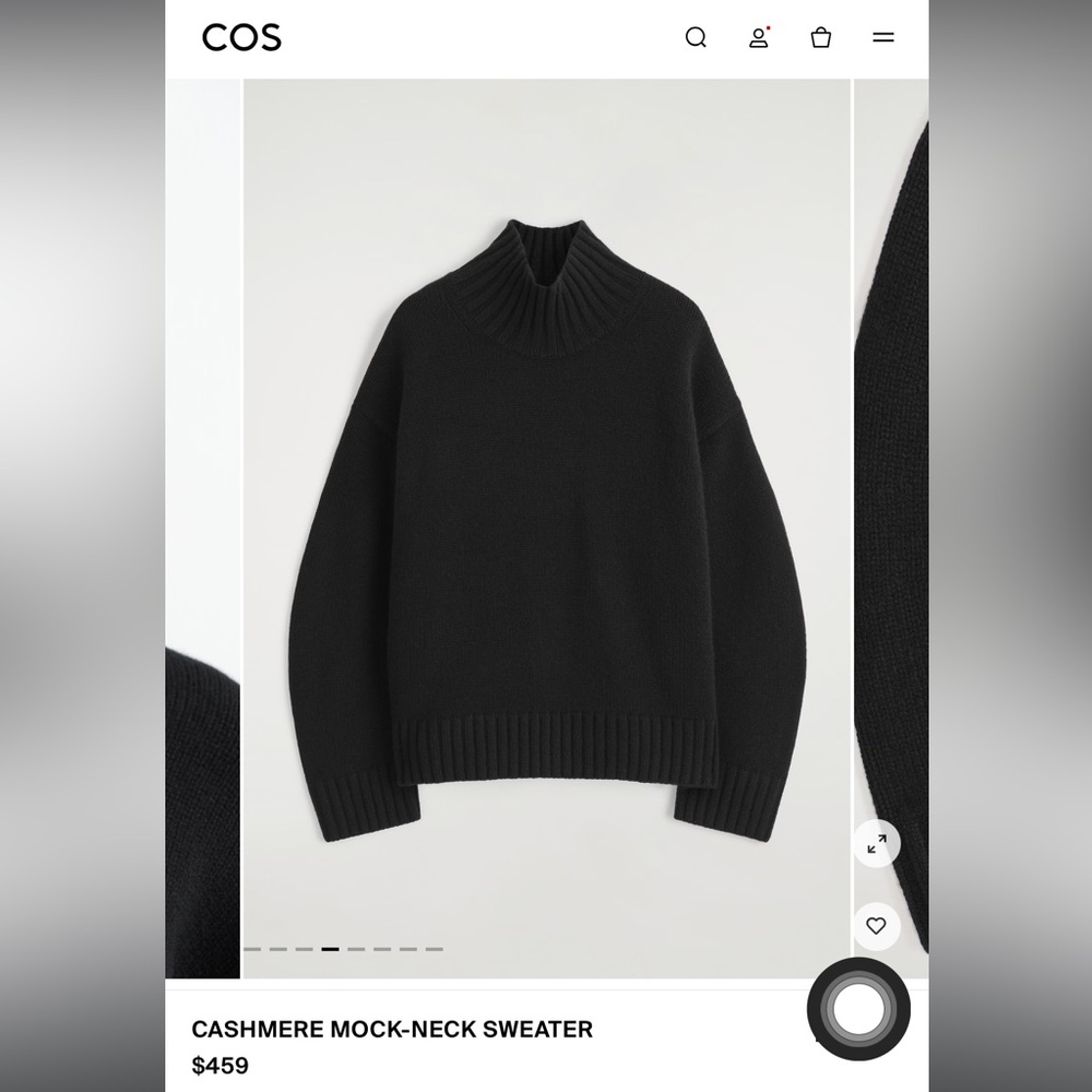 Cos chunky cashmere turtleneck